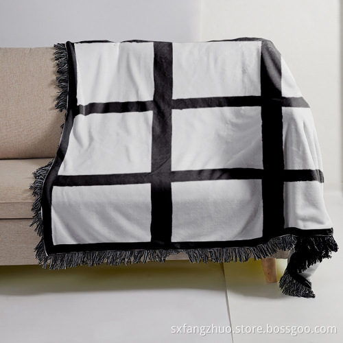 wholesale flannel fleece Custom Photo Heat Press 9 20 panel sublimation Blank blanket